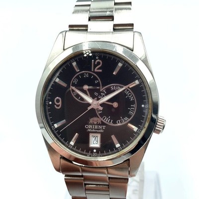 Orient ET07/C1/C Automatic Wristwatch Timepiece Black Dial 37mm Stainless