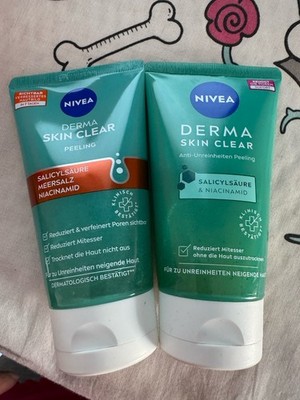 2 NIVEA Derma Skin Clear Peeling, porenverfeinerndes 150 ml Weiß