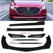 Front Bumper Lip Spoiler Splitter Car Body Rear For Mazda 2 3 5