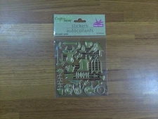 Crafter's Square  Puffy & Metallic  3D HOME  Scrapbook Stickers-Pack Of 20