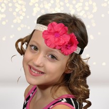 Hippie Girl Crochet Flower Headband