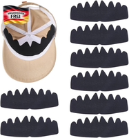 Schwarze Baseballkappen EinsäTze 10 StüCk Flexible Waschbar & Wiederverwendbar