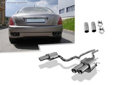 Duplex Sportauspuffanlage Maserati Quattroporte 5 Bj.03-12 2x90mm rund