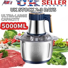 Electric Meat Grinder Mincer Mixer 5L Home Blender Mini Food Chopper Processor