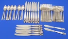 50 pcs ROYAL DANISH by International Sterling Silver Flatware Set Service for 12
