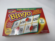Sight Words Level 1 Bingo Game Trend Enterprises Ages 5 Learning - NEW SEALED