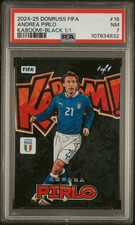 2024-25 PANINI DONRUSS FIFA KABOOM! BLACK 1/1 #16 ANDREA PIRLO 1/1 PSA 7