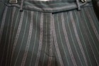Hillard Hanson plus size 16 black stripe thin business casual pants — photo 3
