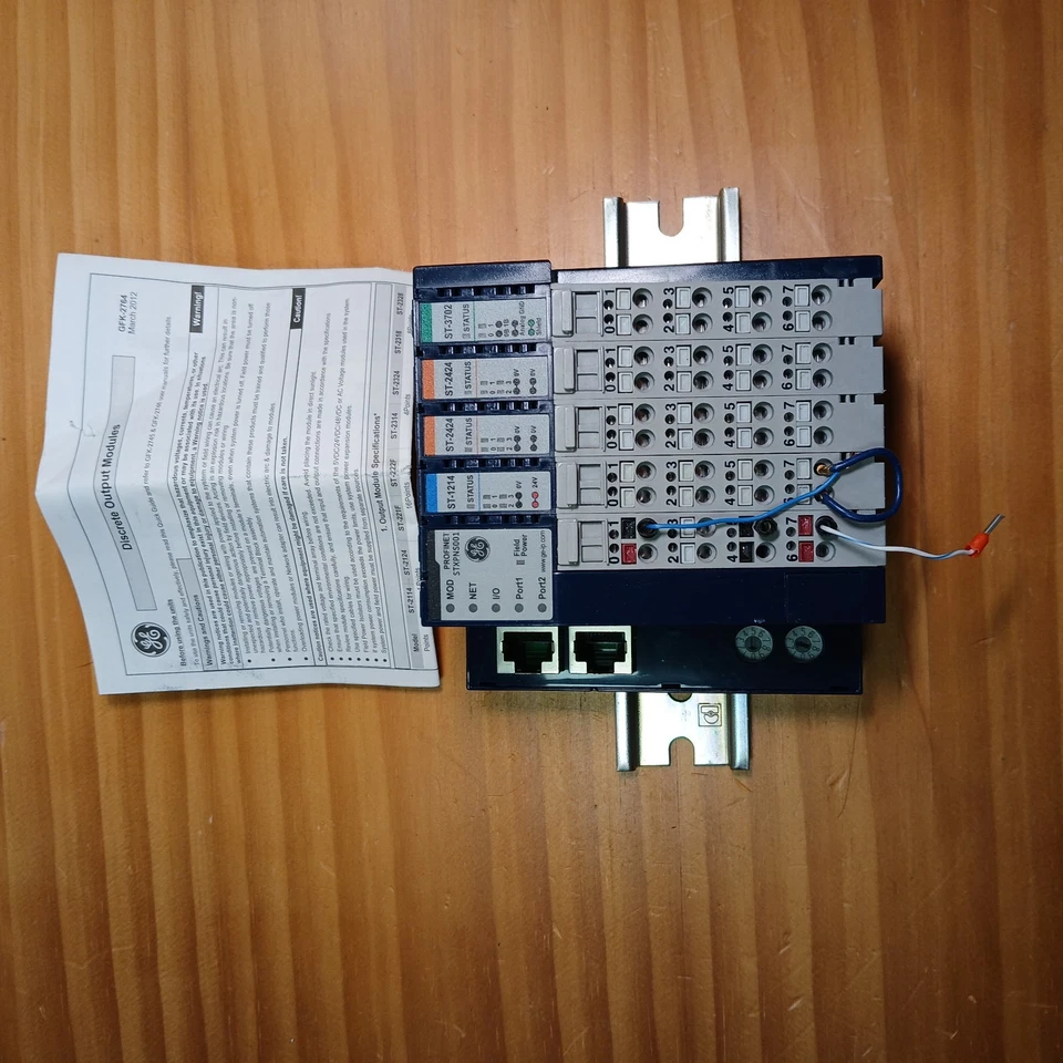 Profinet I/O System GE STXPNS001 With ST-1214, ST-2424 (x2), ST-3702, DIN Rail - Image 2 of 4