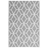 Teppich Terrasse Camping Outdoor DraußEn Vorzelt Grau 140X200 Cm Kunststoff Poly