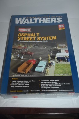 HO Scale Walthers Asphalt Street System Building Kit New C54153