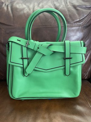 Reed Krakoff Green Leather Box Tote