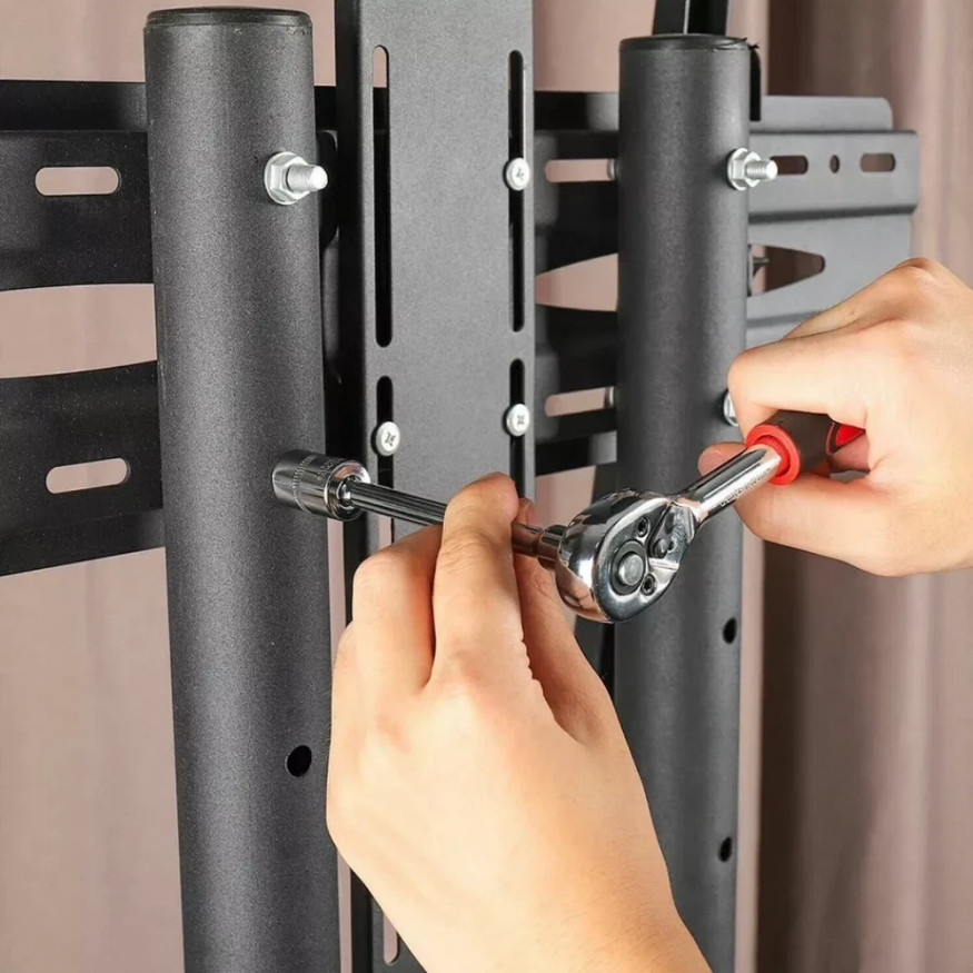 46Pcs Socket Set 1/4" Drive Car Repair Tool Ratchet Torque Wrench Kit with Box**