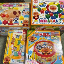 Anpanman Puzzle & Drum Set for Kids 2+ Educational Shape Rhythm Toys