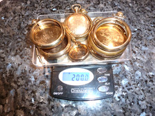 LOT 200 GRAMS GOLD FILLED POCKET WATCH CASES FOR USE OR SCRAP