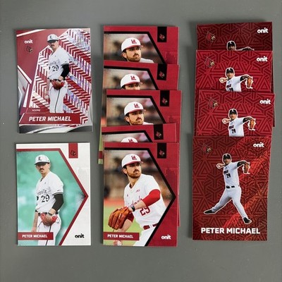 PETER MICHAEL Louisville Cardinals Baseball X11 Card 2026 ONIT LOT
