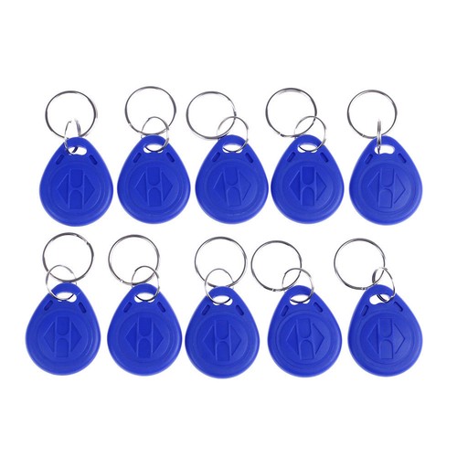 10 piezas llaveros TK4100 125 KHZ RFID tarjeta de identificación de proximidad token etiquetas llaveros