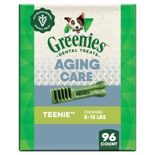 Greenies Aging Care Adult Natural Dental Dog Treats Teenie Size
