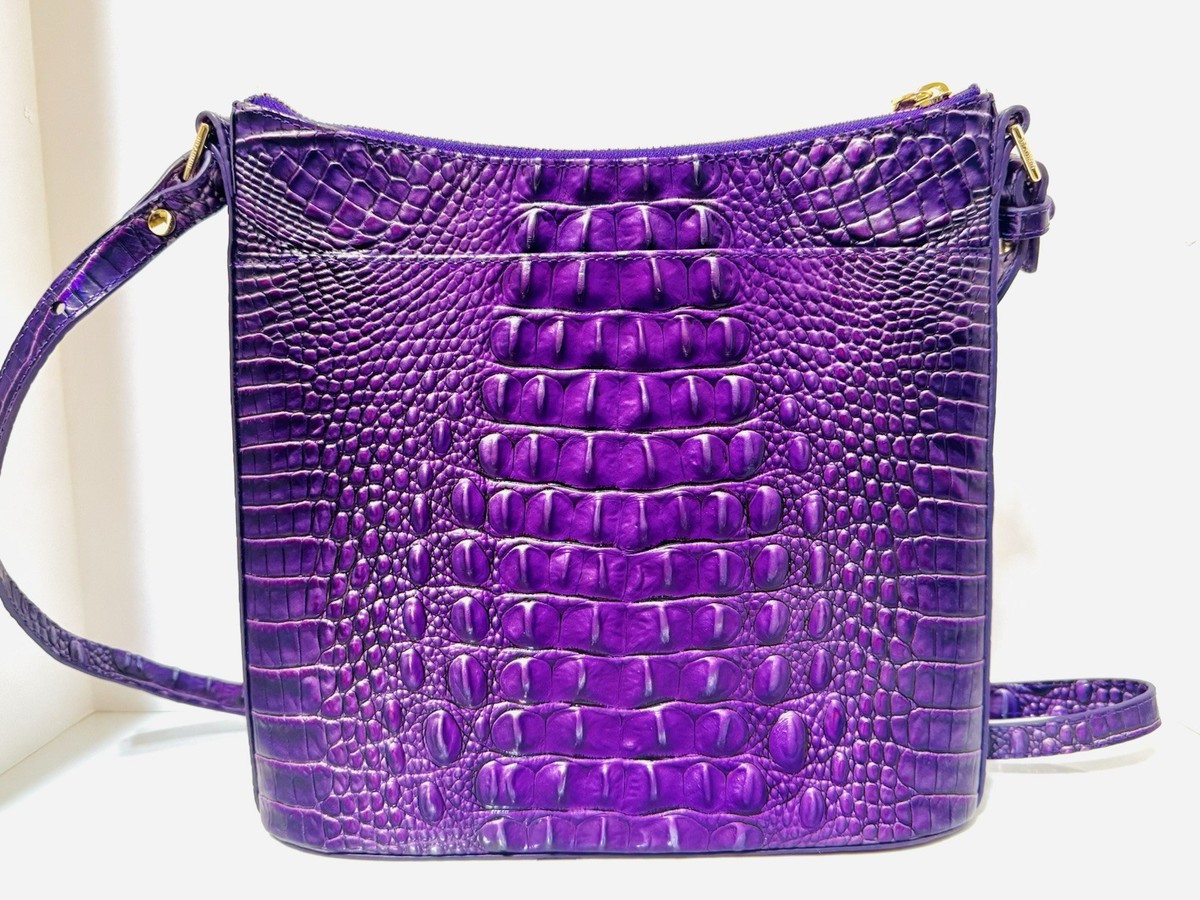 Brahmin Tabitha Passion Purple Melbourne Shoulder Leather Bag Purse