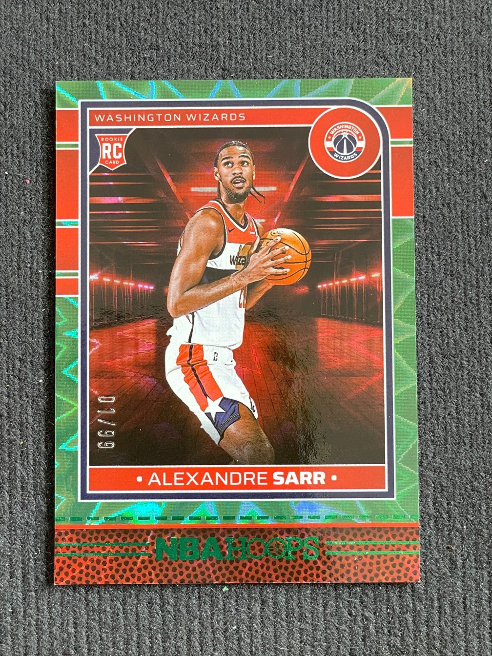 Alexandre Sarr 2024-25 Panini Hoops Green Explosion 01/99 #232