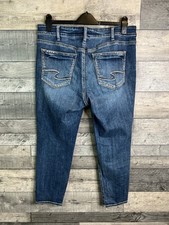 Jean Silver Suki Délavé Et Vieilli - Taille W27/L30 (US) - Coupe Flare - Femme - Occasion Très Bon état