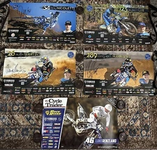 Factory Monster Energy / Star Racing / Cycle Trader Yamaha Signed Posters 