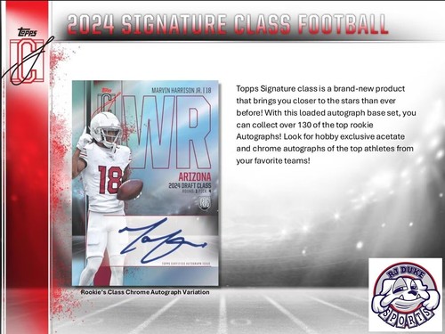 Detroit Lions 2024 Topps Signature Class Football Mega Box 5Box Break