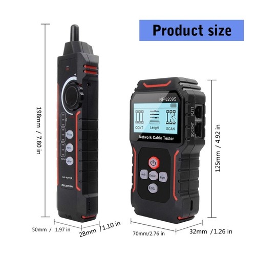 Advanced Internet Cable Tester with LCD Display Cable Length Measurement Tool - Photo 8/8