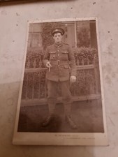 Postcard. Military. World War 1 Soldier. Real Photo.Vintage. c1910's. 