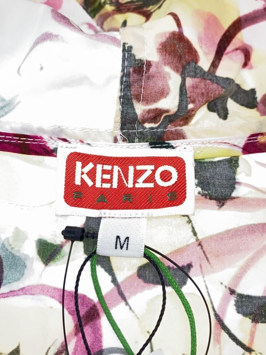 KENZO Hoodie Floral M Cotton Multi Color Pattern Overall