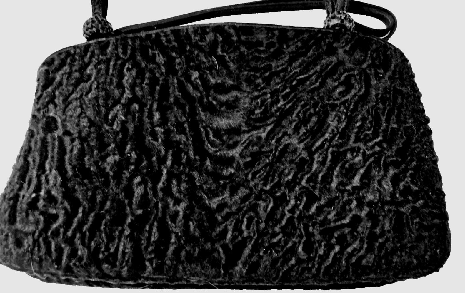 VTG. Purse NEW Bag  JUDITH LEIBER Rhinestone BLACK VELOUR   MINAUDIÈRE CLUTCH