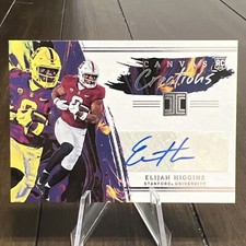 2023 Panini Chronicles IMPECCABLE Canvas Creations Elijah Higgins Auto CARDINALS
