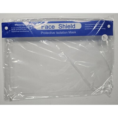 Face Shield Protective Isolation Mask 8.5x13'' Clear Cover