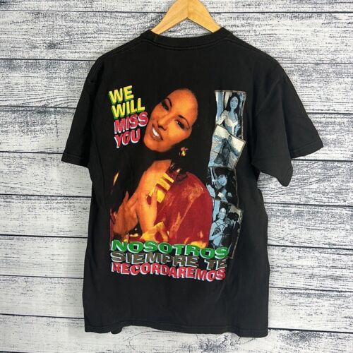 Vintage Selena Quintanilla USA Made 1995 Rap Tee Shirt 20” x 29.5” - Picture 2 of 5