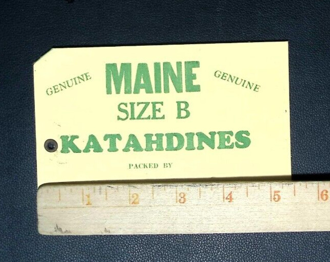 Vintage Maine Katahdin Potatoes Produce Crate Tag – Size B – Farm Ephemera