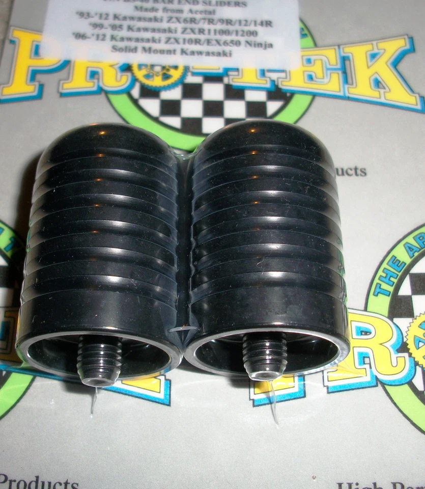 Deslizadores de extremo de barra con clip Pro-tek 2005 2006 2007 2008 ZZR600 ZZR-600 pesos finales Foto 3 de 4