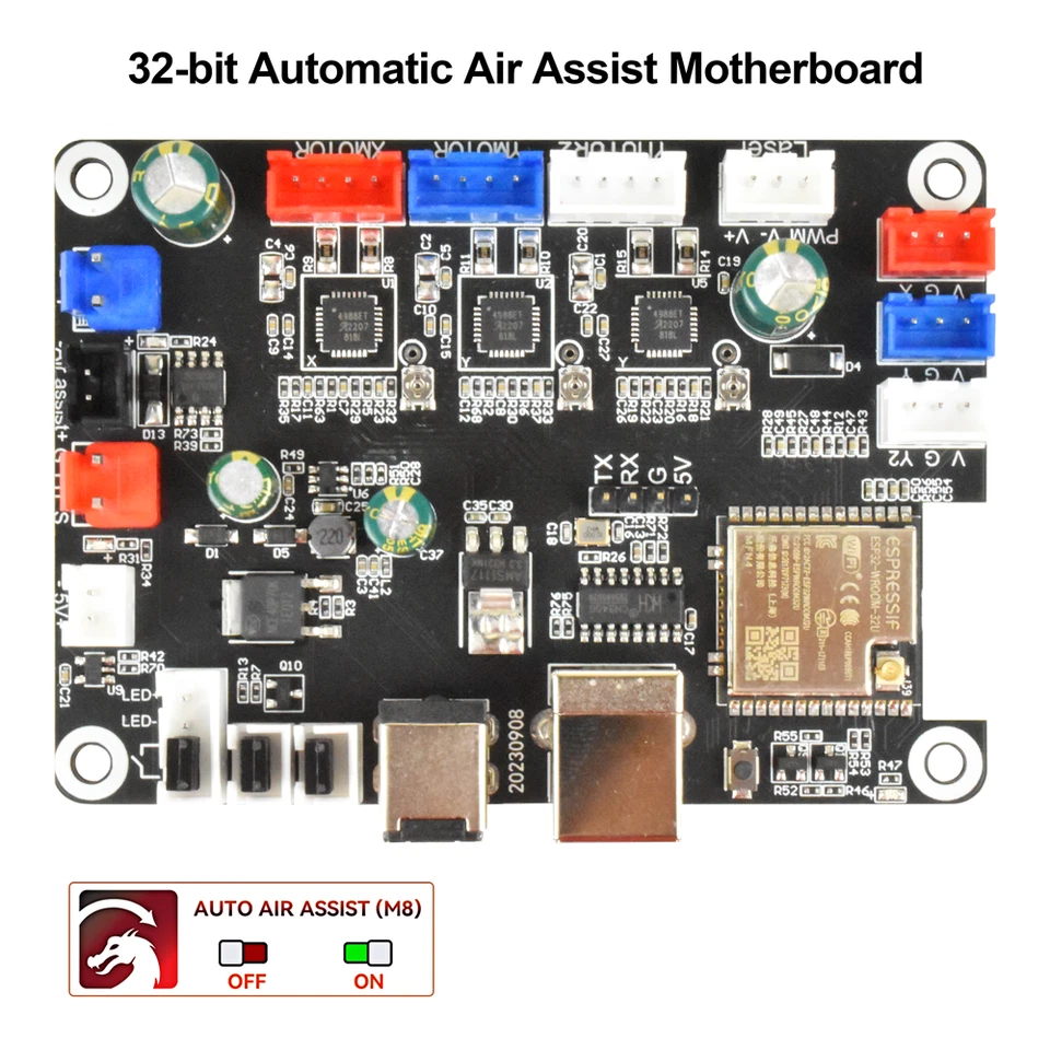 GRBL CNC Laser Engraver Cutter Controller Board Motherboard Automatic Air Assist - Image 3 of 4
