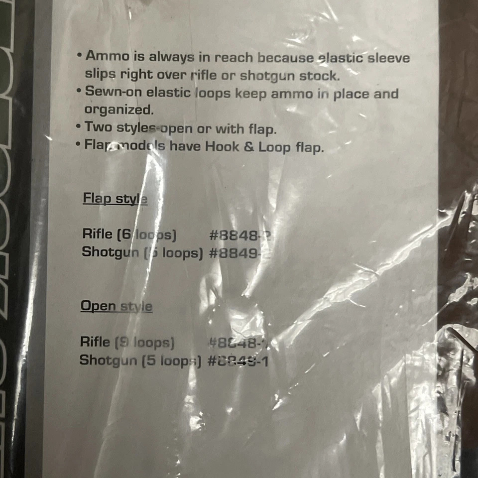 Uncle Mike's 开放式猎枪 Buttstock 外壳支架 - 黑色 5 猎枪外壳 — 第 3/4 张图片