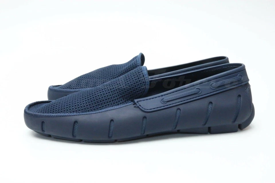 Mens FLOATS by ROBERT WAYNE navy blue rubber slip on shoes sz. 12 - Image 4 of 4