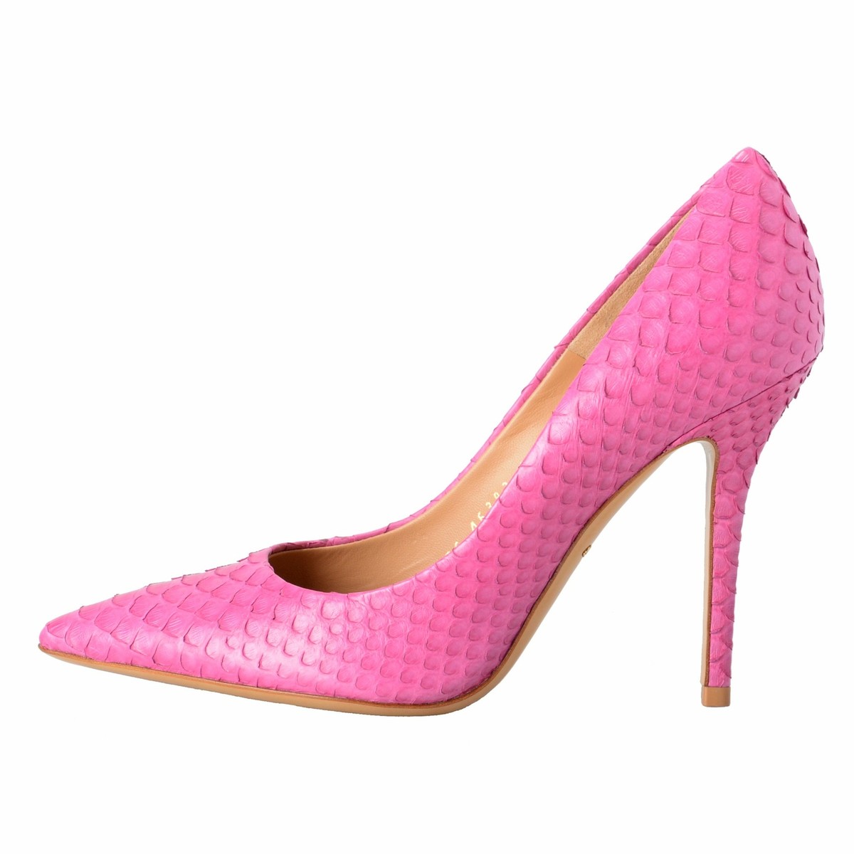 Salvatore Ferragamo Susi 100 Women's Python Skin Pink High Heels