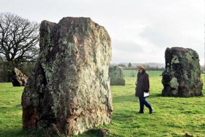 Foto 6x4 Stanton Drew Steinkreise Der kleinere der beiden Hauptsteine ci c2002