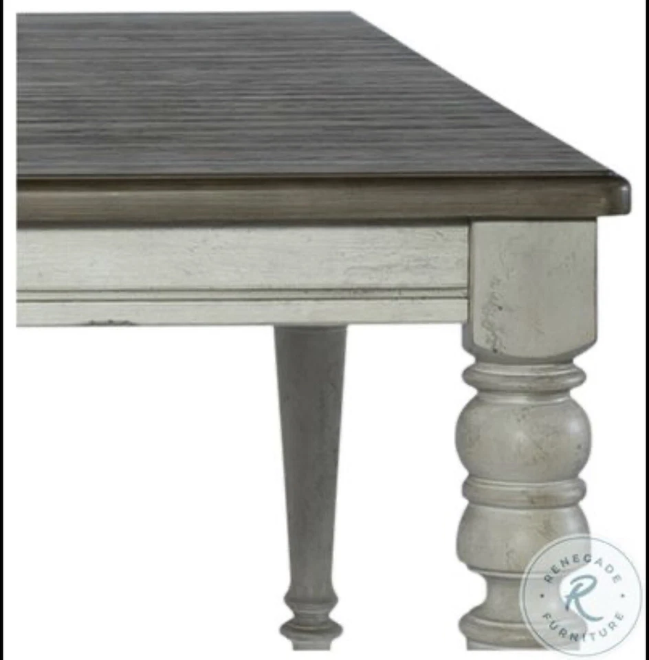 Dining Room Table / Kitchen Table, Farmhouse Style. 6 Chairs. 7-Piece Set Total - Image 2 of 4