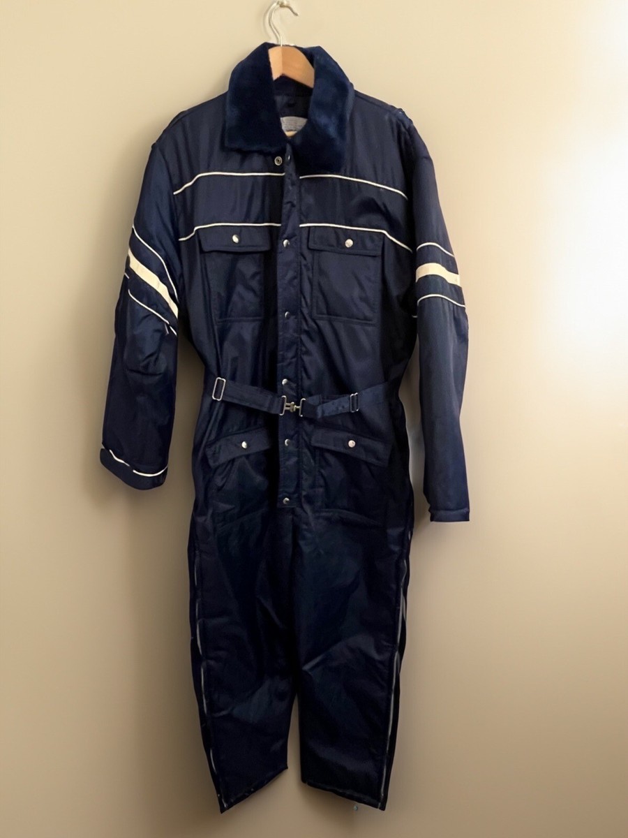 Coveralls Insulated VINTAGE SEARS Work Leisure Sz 46-48 Blue Coveralls Insulated VINTAGE SEARS Work Leisure Sz 46-48 Blue