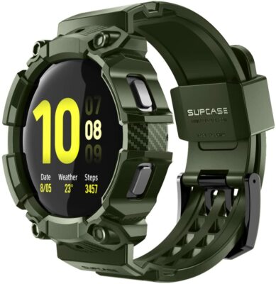 SUPCASE Protective Case Watch Strap Band For 2021 Samsung Galaxy Watch 4 (44mm)