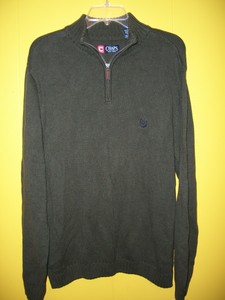 Download Chaps Sweater Men's Size Large Mock Neck Pullover 1/4 Zip ...