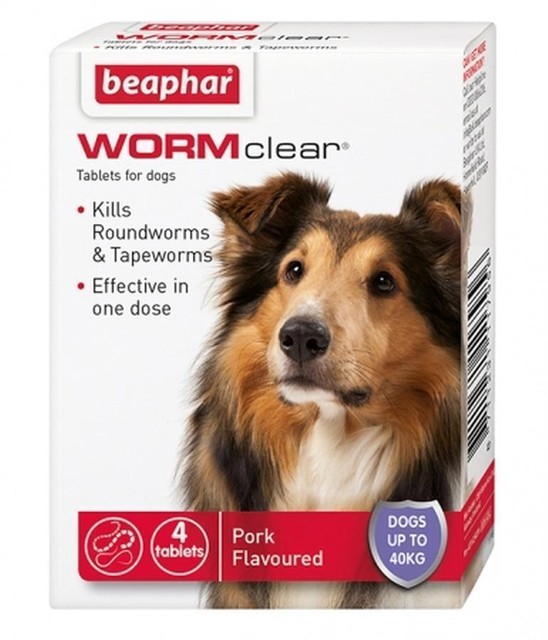 Boites De Beaphar Worm Clear Vermifuge Pour Les Gros Chiens