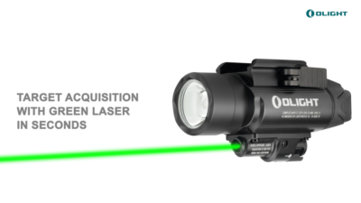 OLIGHT Baldr PRO 1350 Lumen Green Laser Rail Mounted Weapon