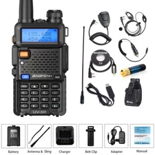  UV-5R Walkie Talkies Dual-Band V/UHF FM Transceiver Two-way Ham Radios