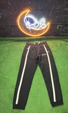 Vintage Nike Y2K Black Running Sweatpants Joggers Mens Size Small Big Logo