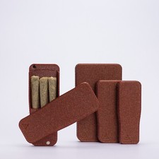 Pre-Rolls Case, Magnetic Cigarette Crush Proof Holder, G. Oxide Red Small